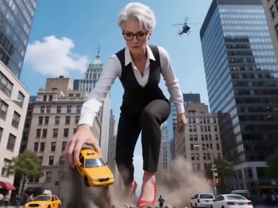 Giant Corporate Woman in NYC: Seedance 2.0 Prompt Showcase