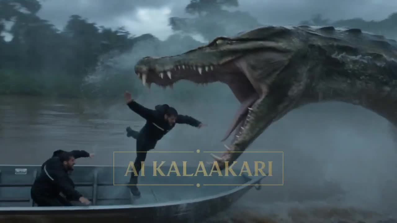 Giant Crocodile River Attack: Seedance 2.0 Prompt Cinematic Horror