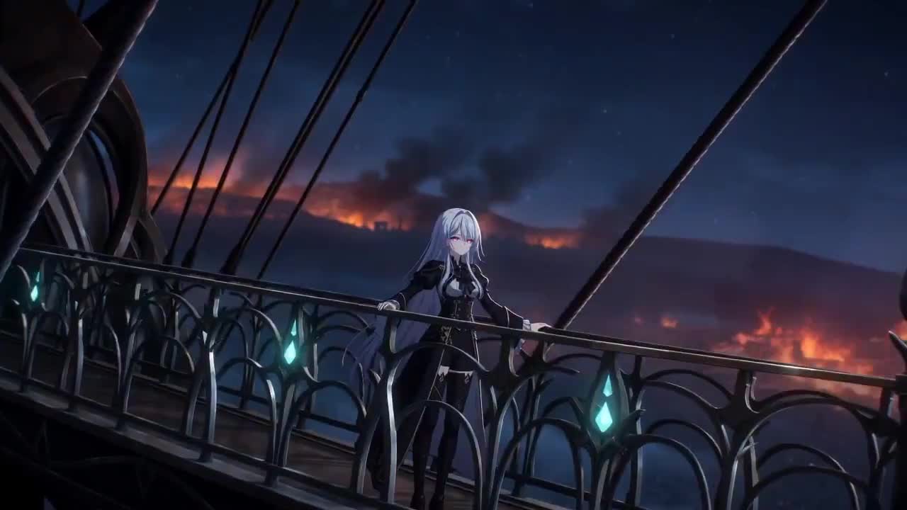 Seedance 2.0 Prompt: Gothic Airship to Burning Wasteland Anime