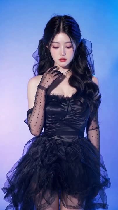 Seedance 2.0 Prompt: Gothic Coquette Studio Portrait Video