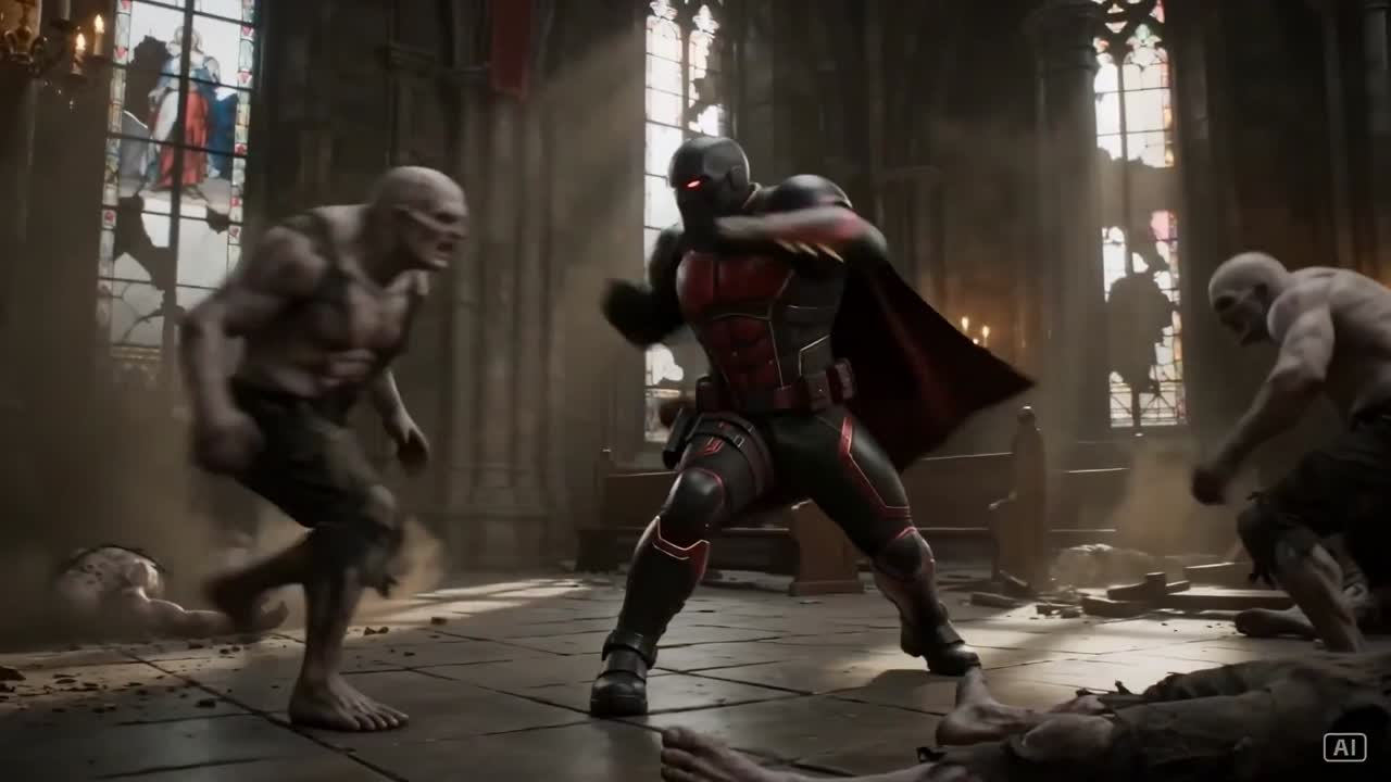 Grounded Action Sequence: Gothic Cathedral - Seedance 2.0 Prompt