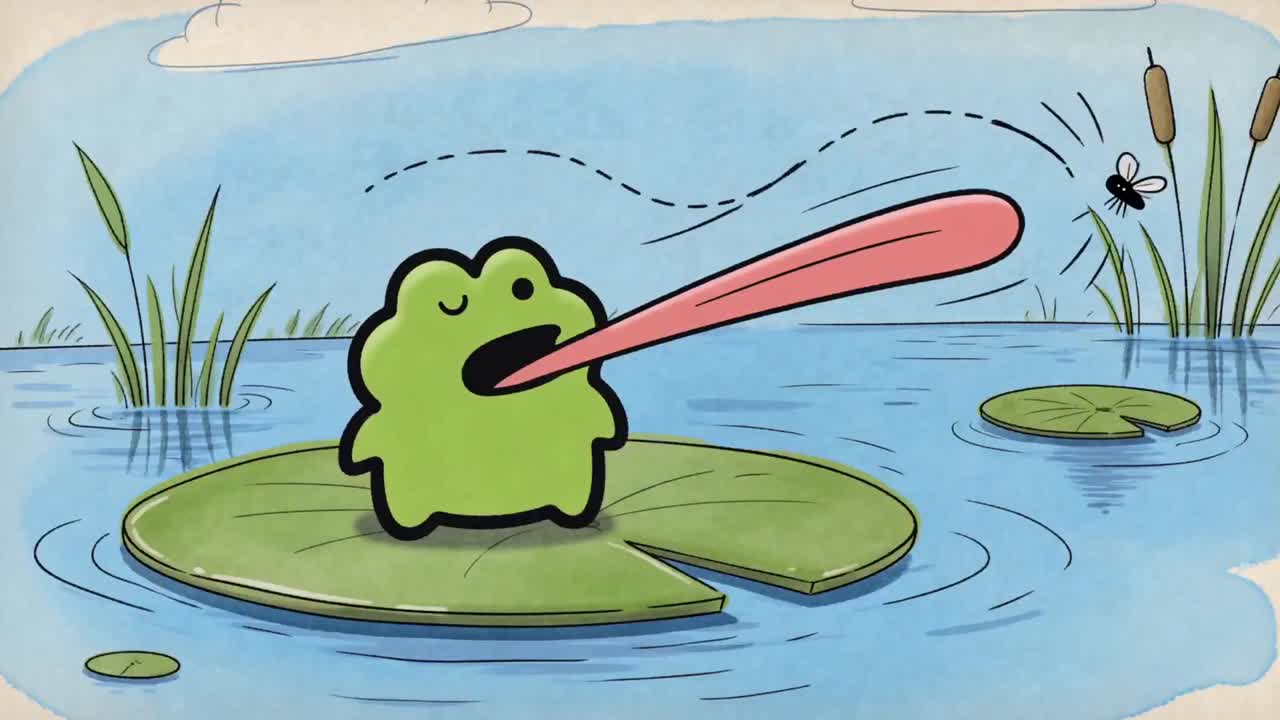Seedance 2.0 Prompt: Hand-Drawn Frog Cartoon Animation