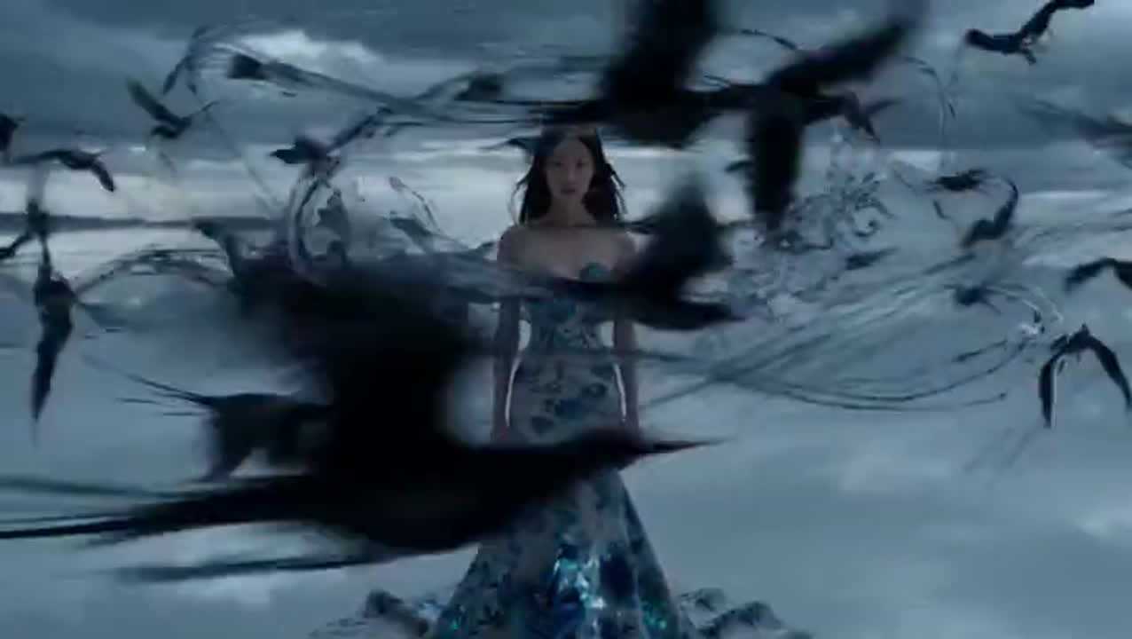 Seedance 2.0 Prompt: Hollywood Fantasy with Liquid Porcelain & Ink Swallows