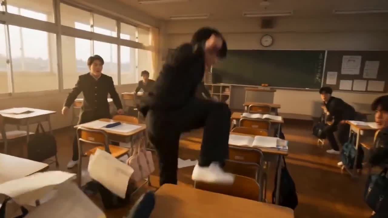 Seedance 2.0 Prompt: Japanese School Martial Arts Action Sequence