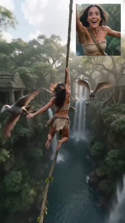 Seedance 2.0 Prompt: Jungle Explorer Epic Swing Video