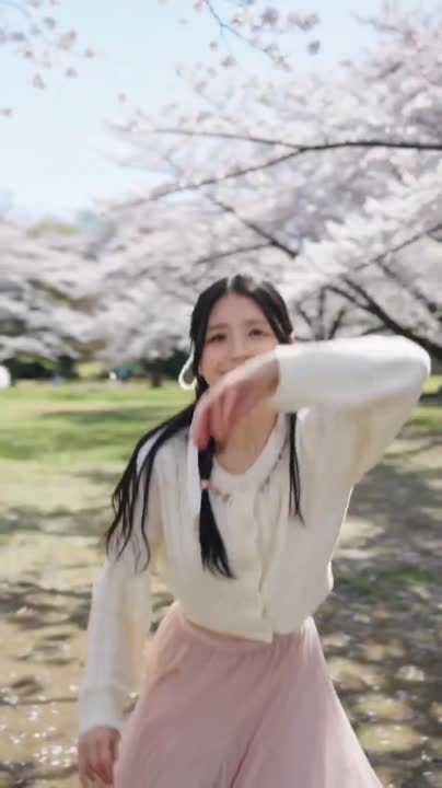 Seedance 2.0 Prompt: K-Pop Dance MV in Tokyo Cherry Blossom Park