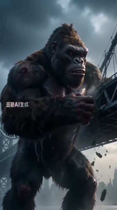 Seedance 2.0 Prompt: King Kong Attacks a Bridge in 4K