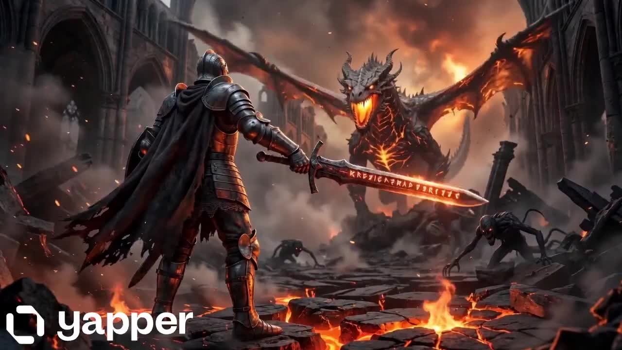 Seedance 2.0 Prompt: Knight vs. Dark Fantasy Dragon Battle