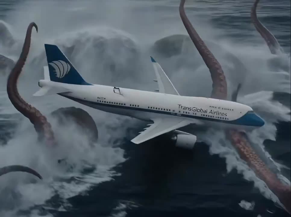Seedance 2.0 Prompt: Kraken vs. Airplane Disaster Video