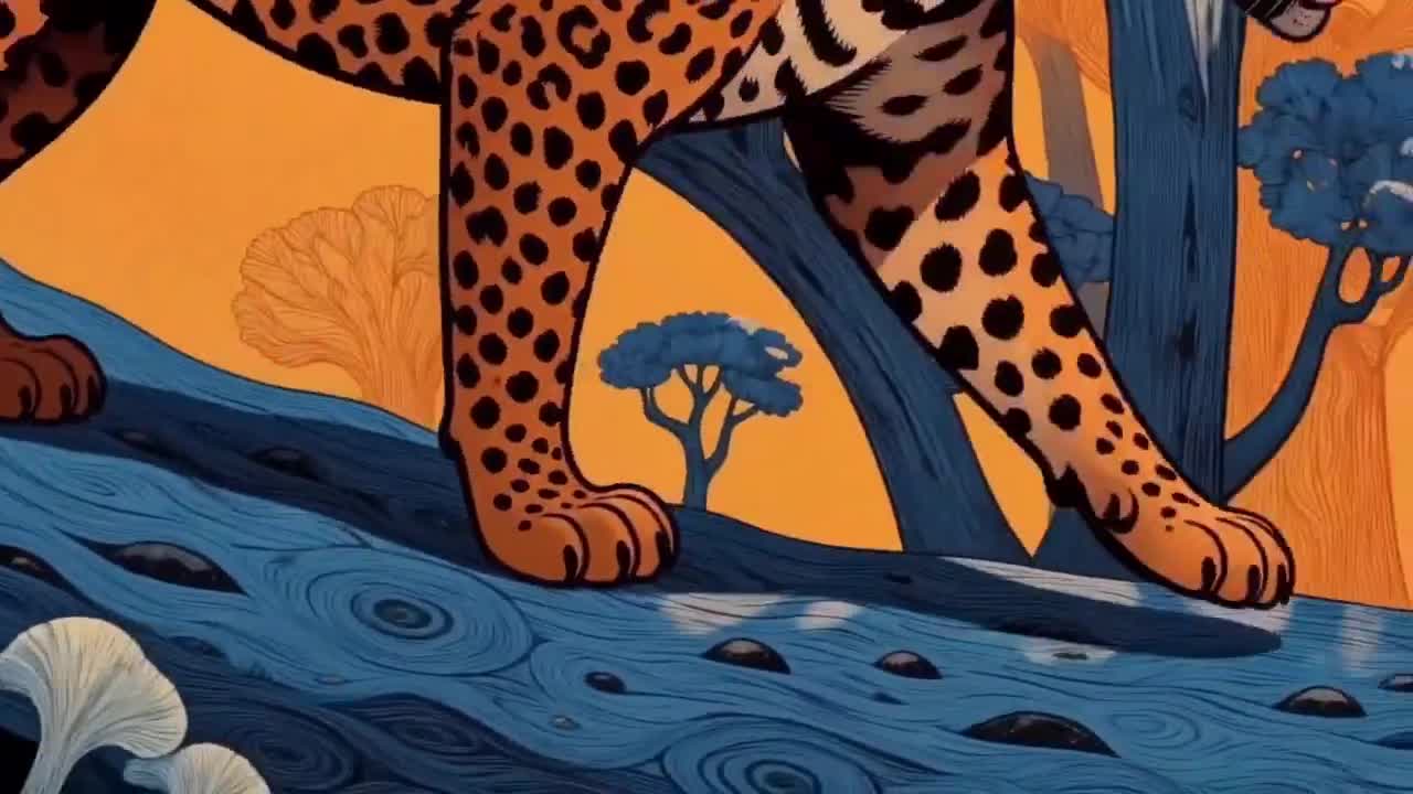 Seedance 2.0 Prompt: Leopard in Surreal Rousseau-Style Forest