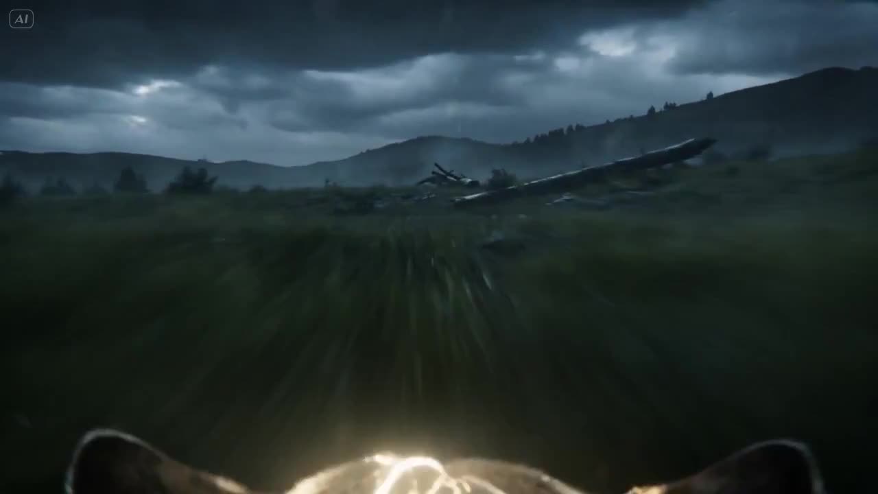 Seedance 2.0 Prompt: Lightning Wolf Chase in a Thunderstorm