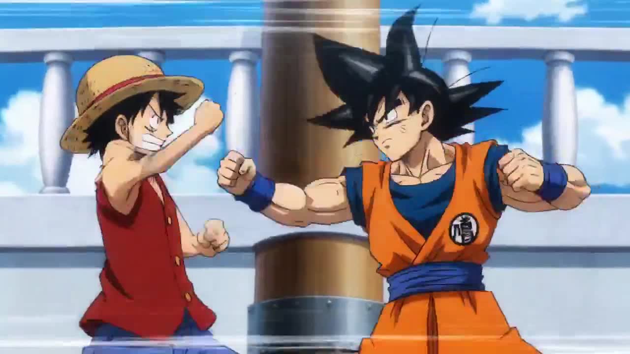 Seedance 2.0 Prompt: Luffy & Goku Epic Fight on Sunny
