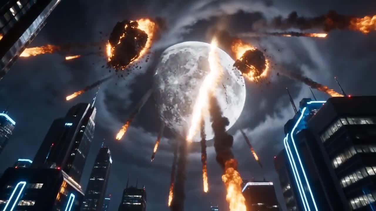 Seedance 2.0 Prompt: Apocalyptic Moon Catastrophe