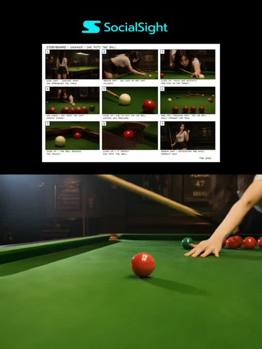 Seedance 2.0 Prompt for a Luxury Snooker Commercial