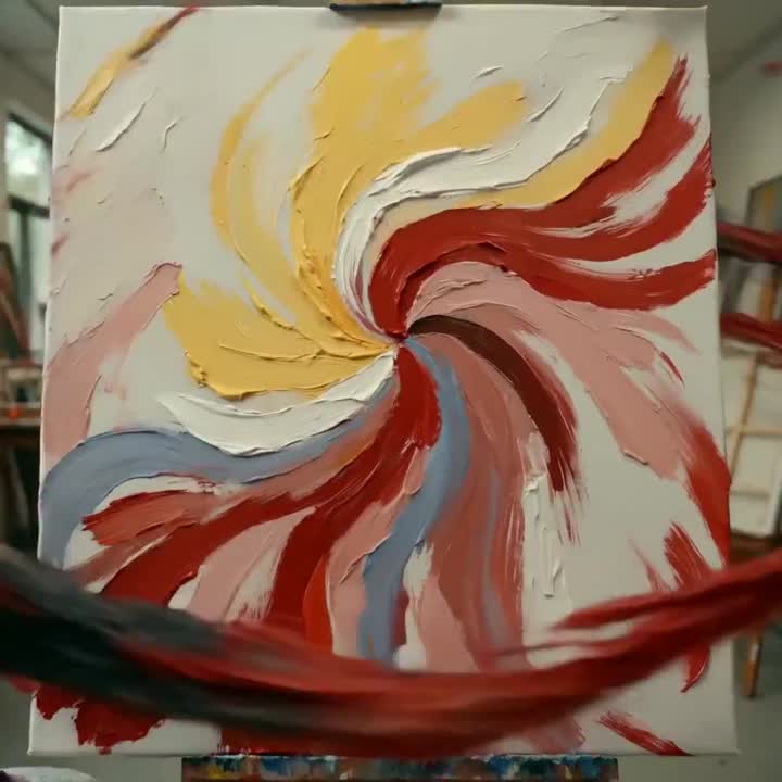 Seedance 2.0 Prompt: Autonomous Painting Atelier Time-lapse (Cinematic)