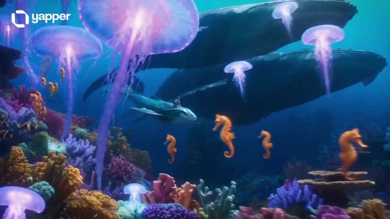 Seedance 2.0 Prompt: Magical Underwater Boy Rides Mystical Fish Through Glowing Ocean