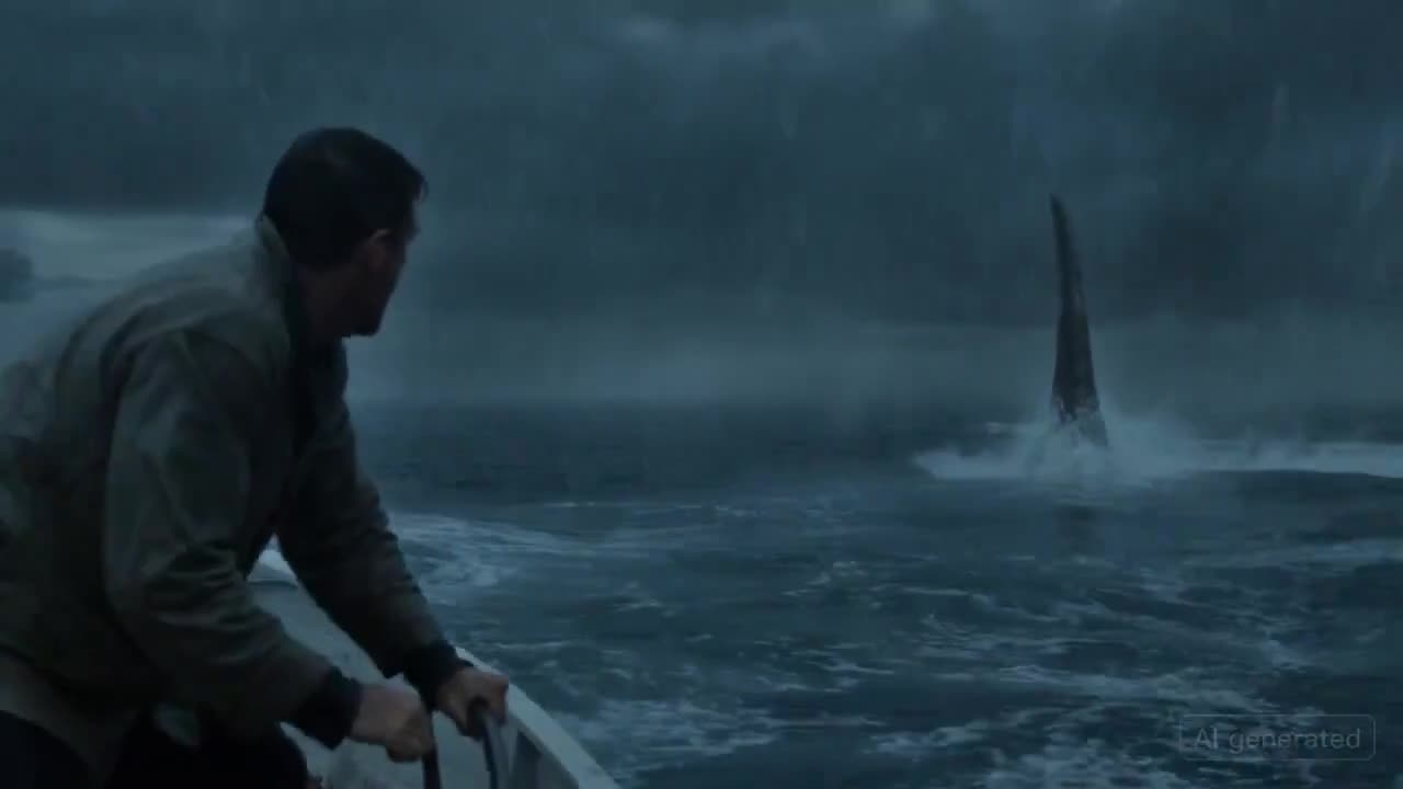 Seedance 2.0 Prompt: Sea Monster Attacks Boat in Storm