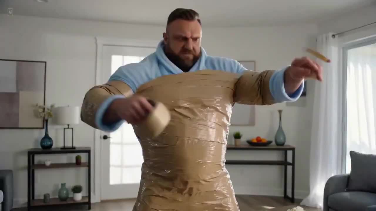 Seedance 2.0 Prompt: Man's Extreme Reaction to a Spider