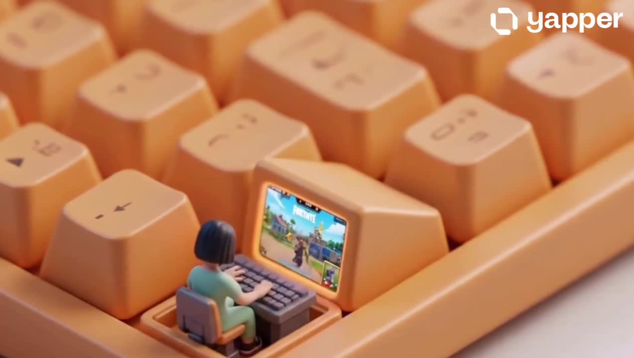 Seedance 2.0 Prompt: Mechanical Keyboard Hidden Miniature World