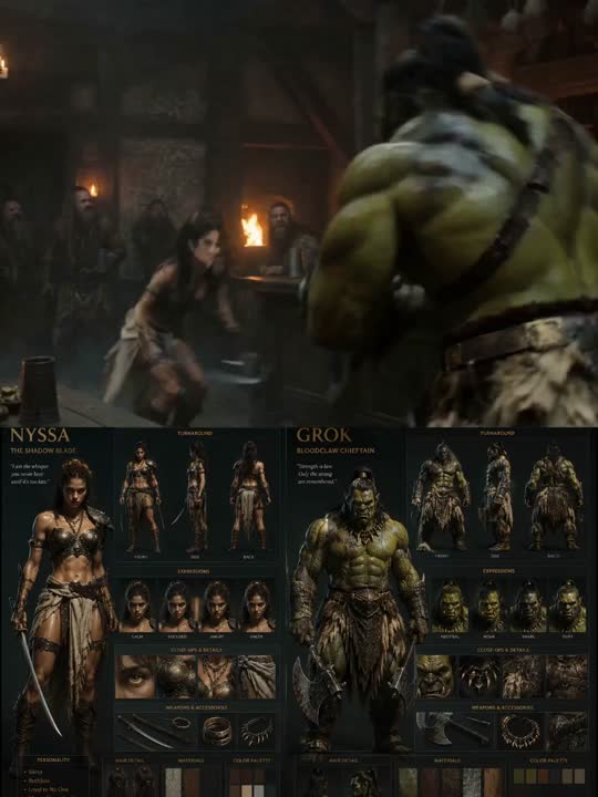 Seedance 2.0 Prompt: Hyper-realistic Orc Tavern Fight