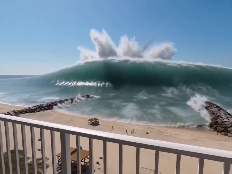 Seedance 2.0 Prompt: Meteor Tsunami Disaster Footage