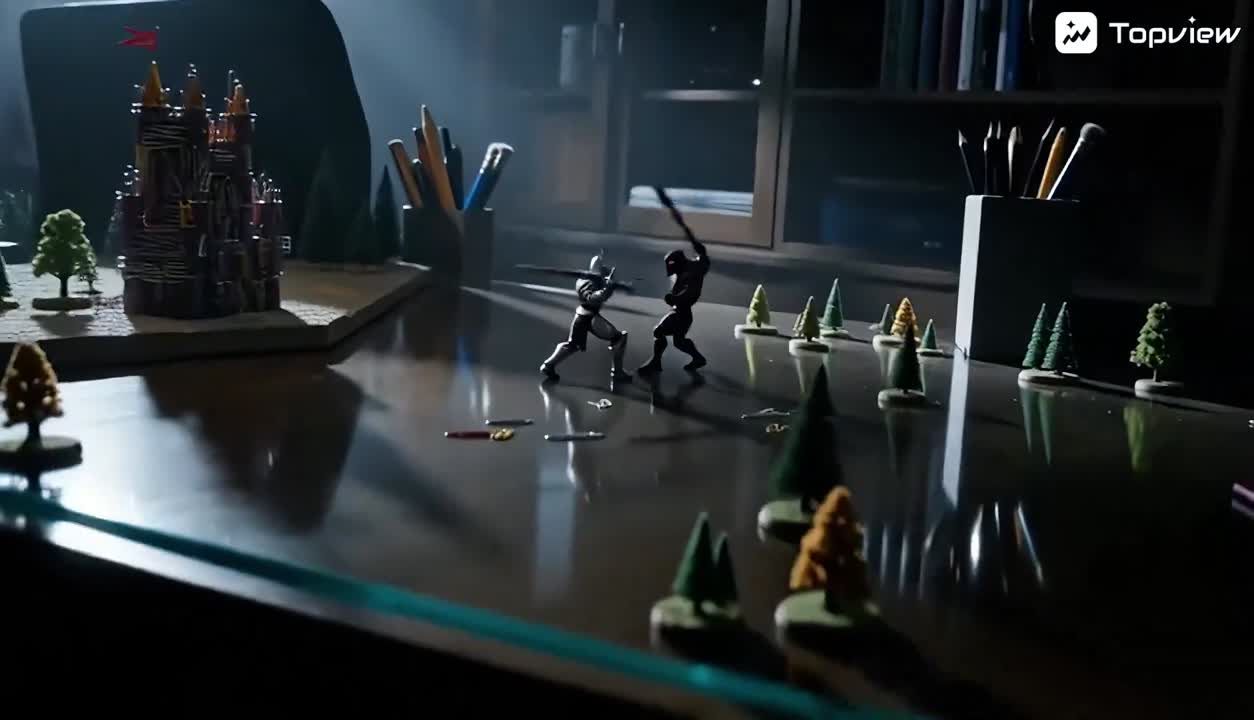 Seedance 2.0 Prompt: Miniature Cinematic Fantasy Battle