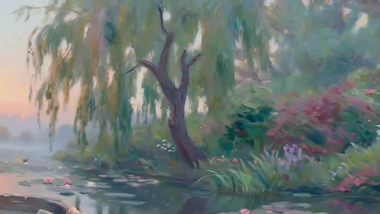 Seedance 2.0 Prompt: Monet Impressionist Rowing Hands
