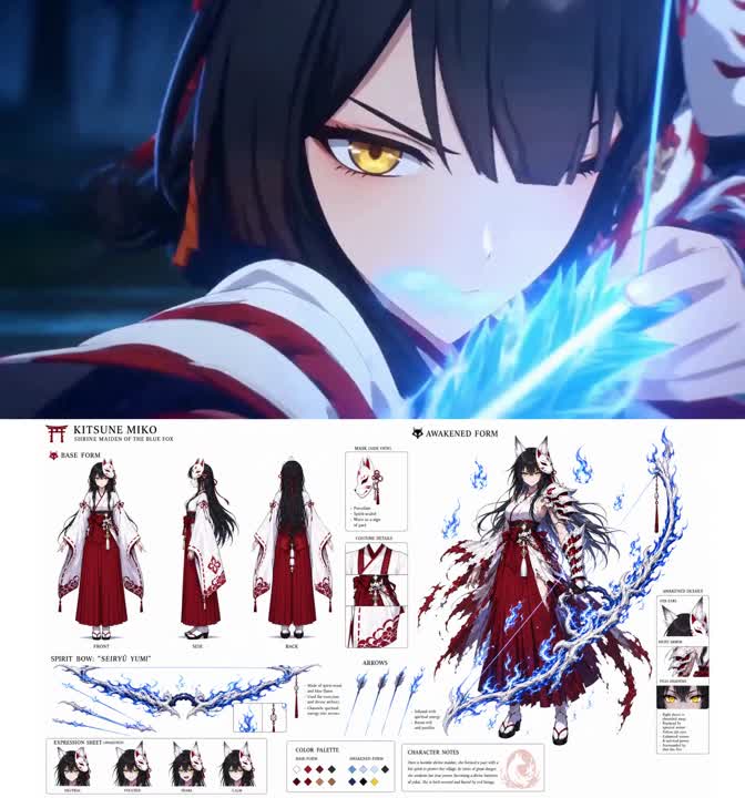 Nine-Tailed Fox Divine Bow Transformation - Seedance 2.0 Prompt