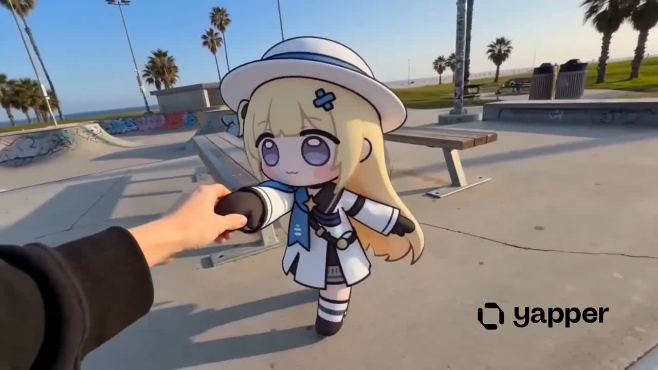 Seedance 2.0 Prompt: Chibi Phoebe Skatepark Animation