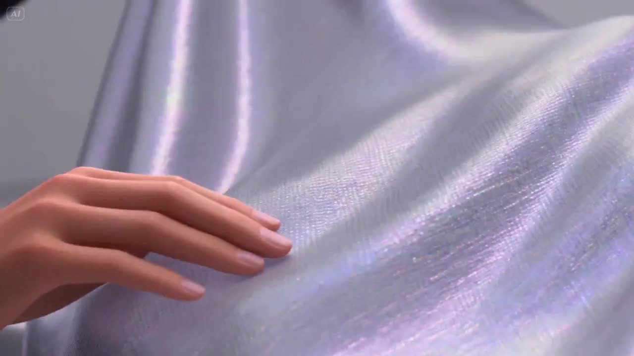 Seedance 2.0 Prompt: Pixar-Style Iridescent Fabric Animation