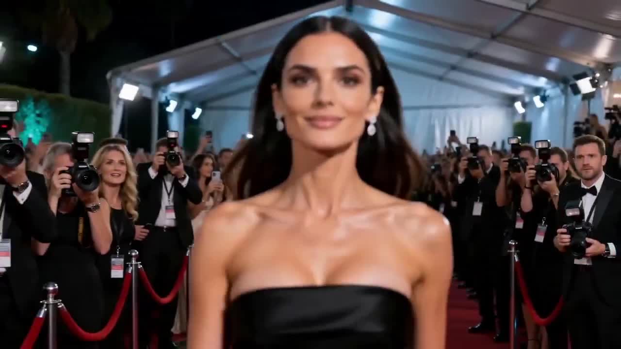Red Carpet Fashion Entrance - Seedance 2.0 Prompt