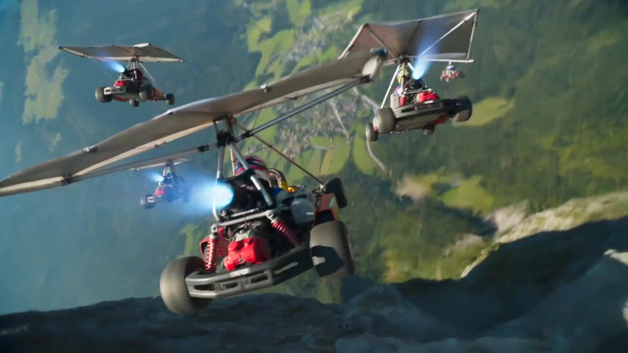 Seedance 2.0 Prompt: Rocket-Powered Go-Kart Race, Hyper-realistic