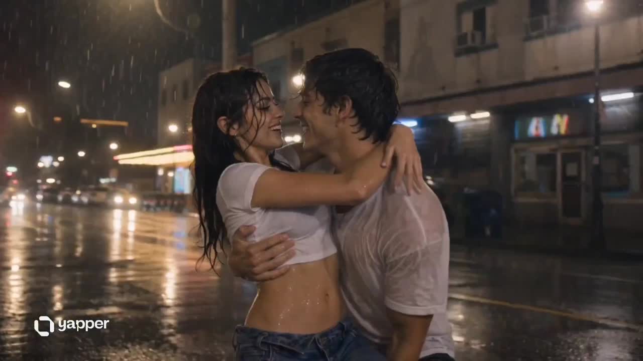 Seedance 2.0 Prompt: Romantic Rain Dance Scene