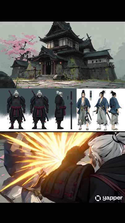 Seedance 2.0 Prompt: Samurai Odachi Overhead Strike