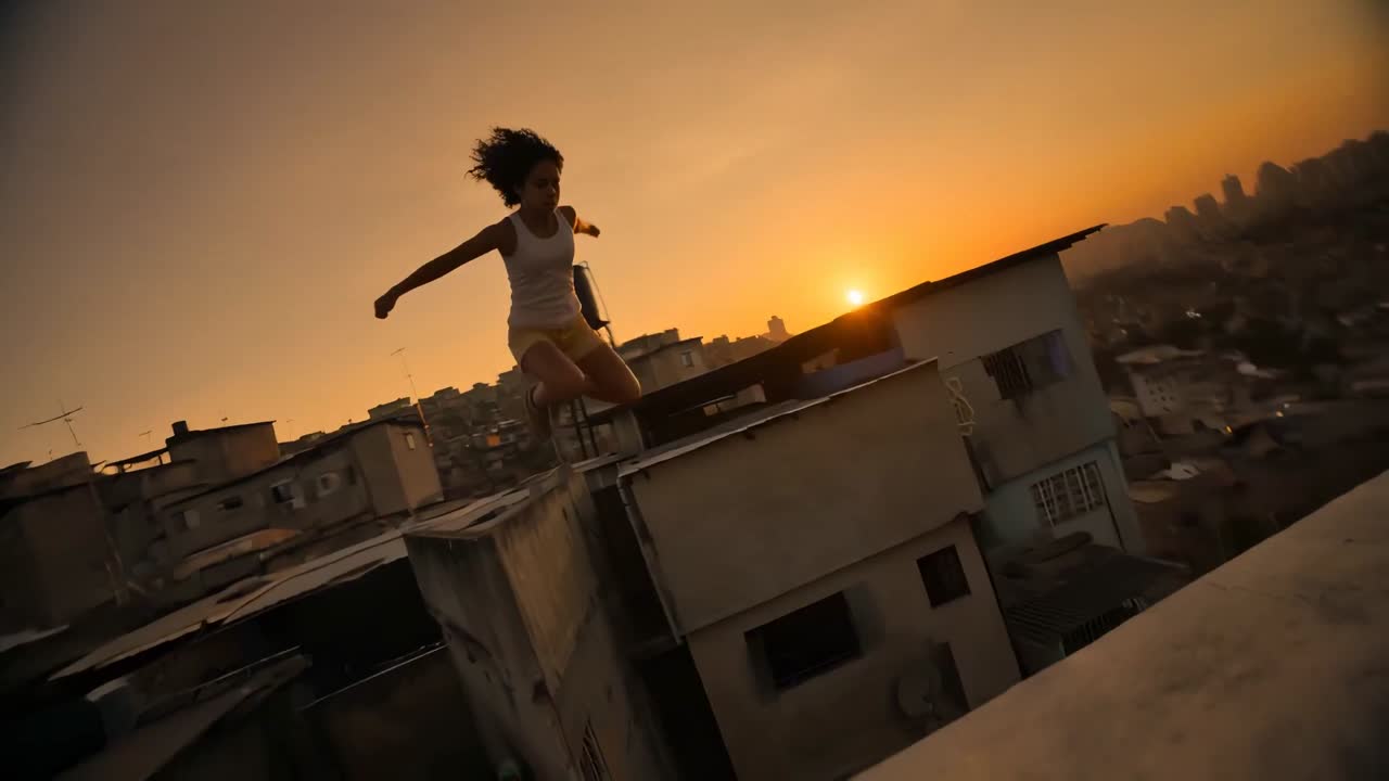 Seedance 2.0 Prompt: São Paulo Parkour at Sunset