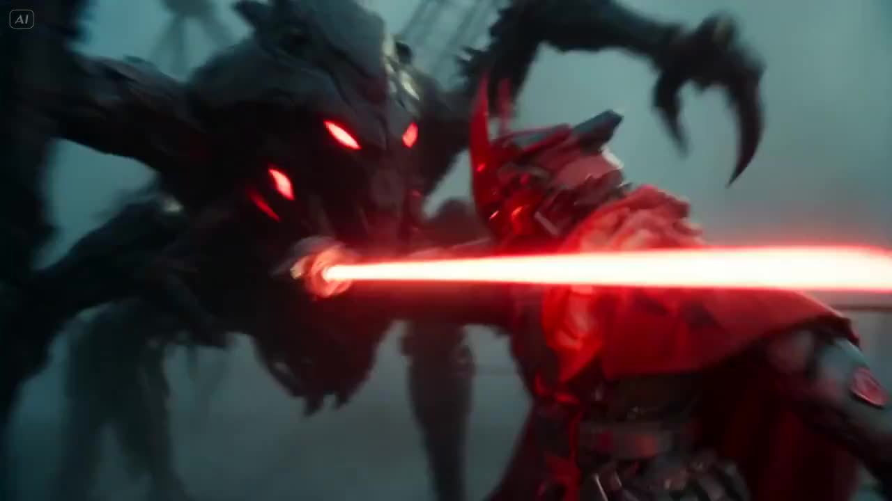 Seedance 2.0 Prompt: Sci-Fi Warrior Combat Sequence Video
