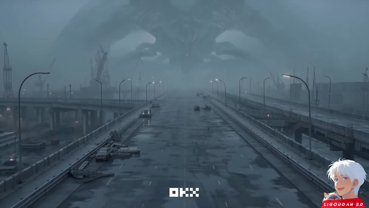 Seedance 2.0 Prompt: Cinematic Giant Organism Over Industrial City