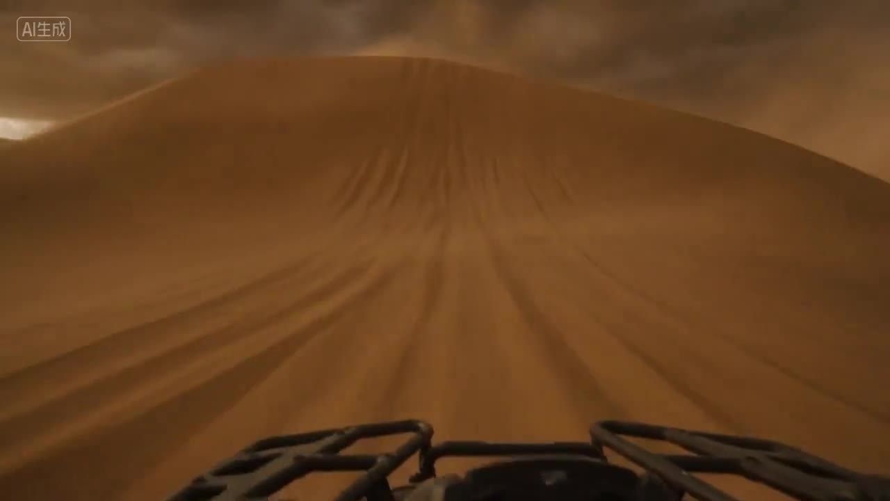 Seedance 2.0 Prompt: ATV Racing in a Desert Sandstorm