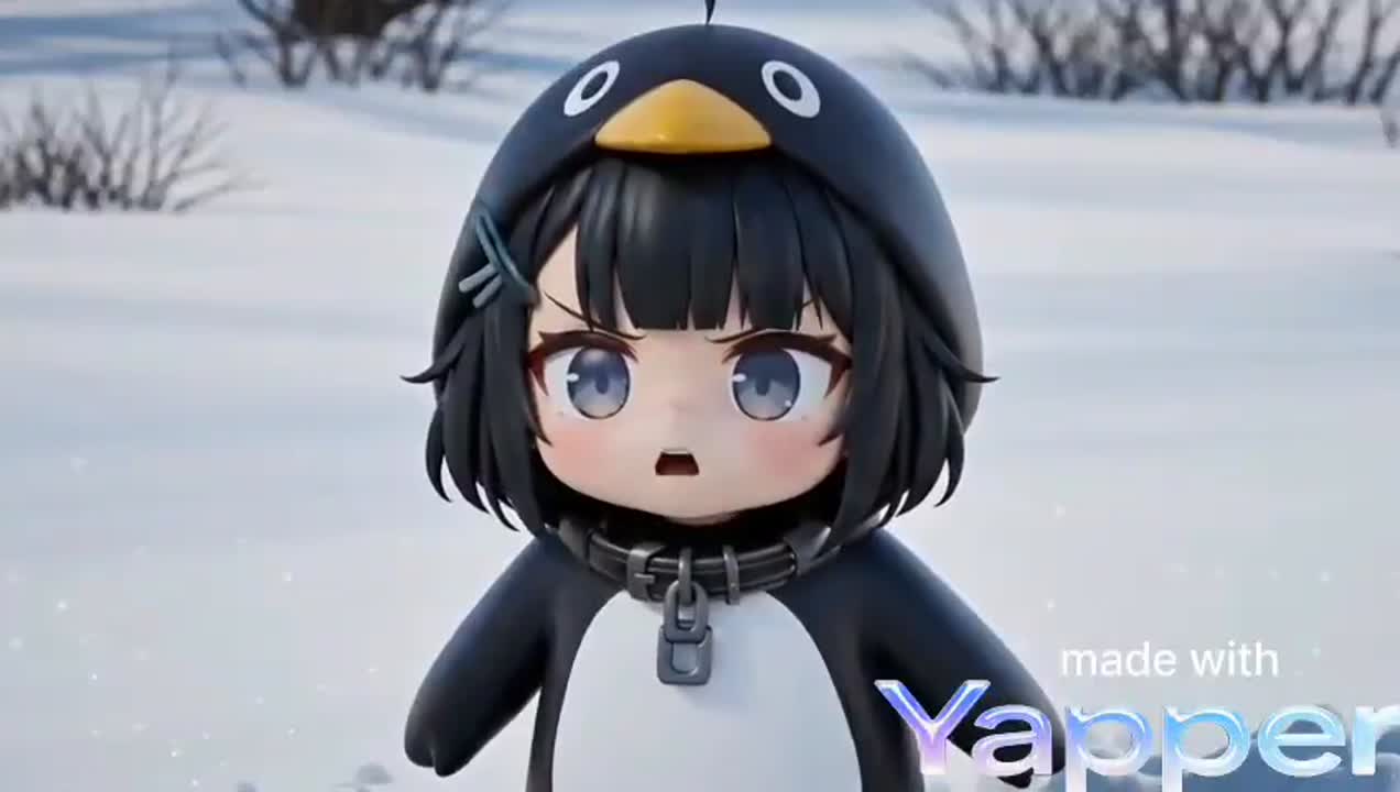 Seedance 2.0 Prompt: Melancholic Chibi Penguin in Snow