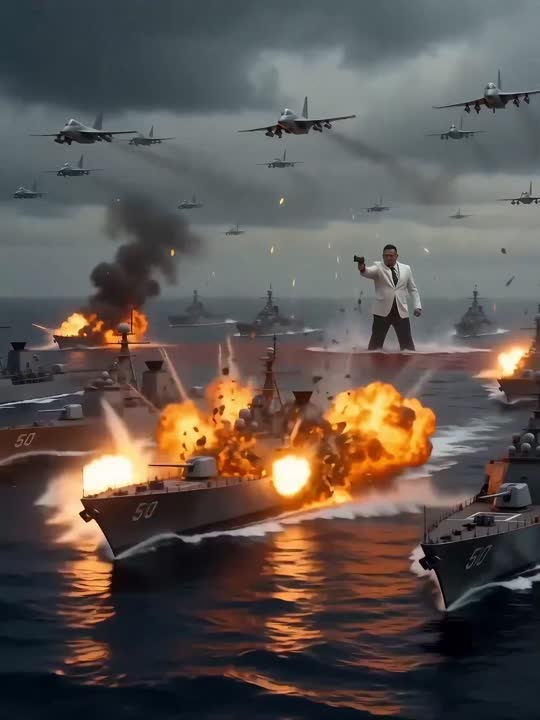 Seedance 2.0 Prompt: Giant Man Destroys Warships in 4K