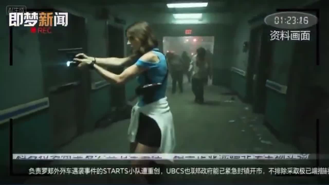 Seedance 2.0 Prompt: News Report & Zombie Action Scene Video