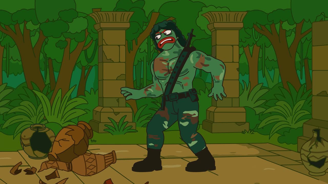Seedance 2.0 Prompt: Sgt. Pepe Animated Sitcom Featuring Ars0nic