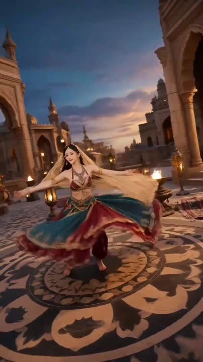 Seedance 2.0 Prompt: Silk Road Whirling Dance Video