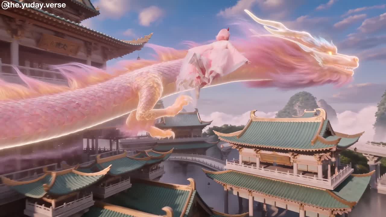 Seedance 2.0 Prompt: Wuxia Princess, Dragon & Cloud Kingdom