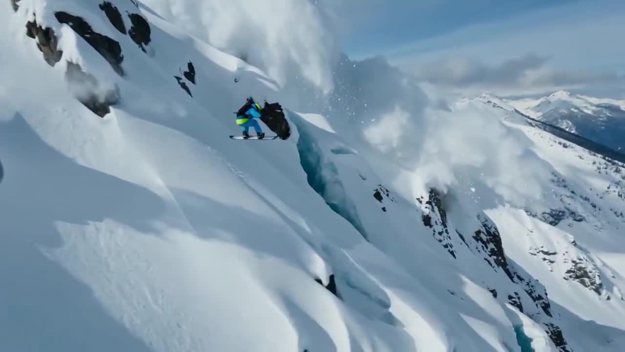 Seedance 2.0 Prompt: Snowboarder Avalanche Escape