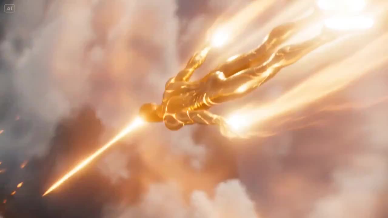 Seedance 2.0 Prompt: Solar-Powered Hero's Descent Video
