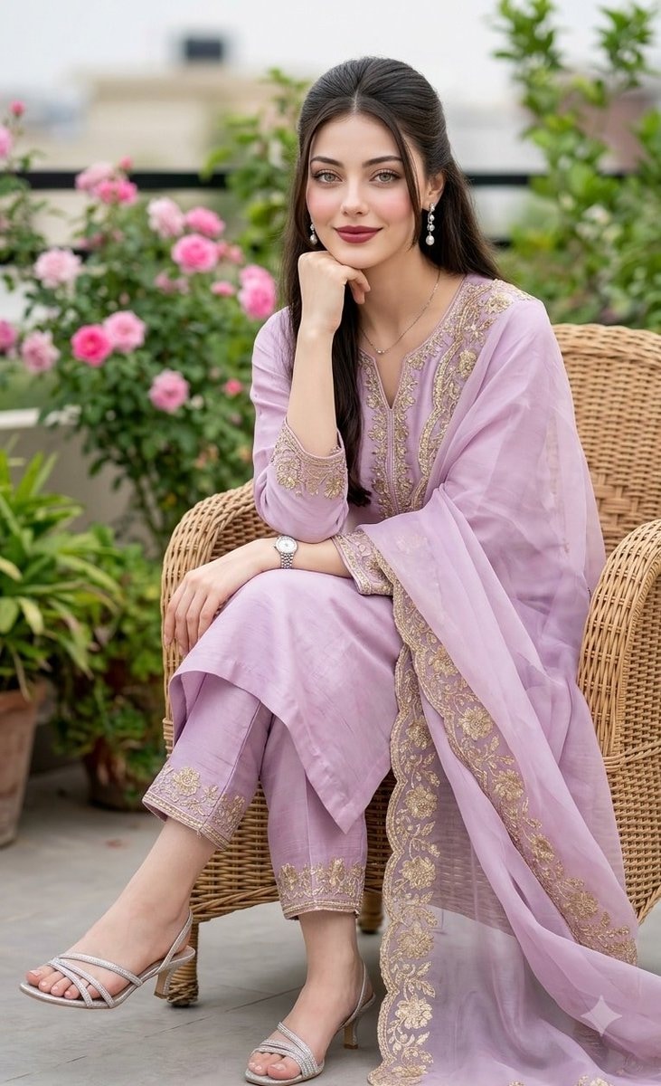 South Asian Garden Fashion Portrait Image Generation Prompt for Nano Banana Pro AI