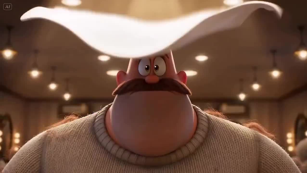 Seedance 2.0 Prompt: Stylized 3D Barbershop Transformation Animation