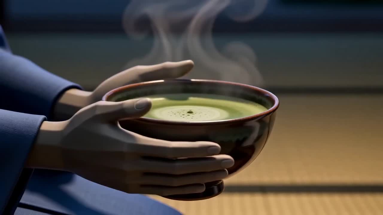 Seedance 2.0 Prompt: Stylized 3D Tea Ceremony Video