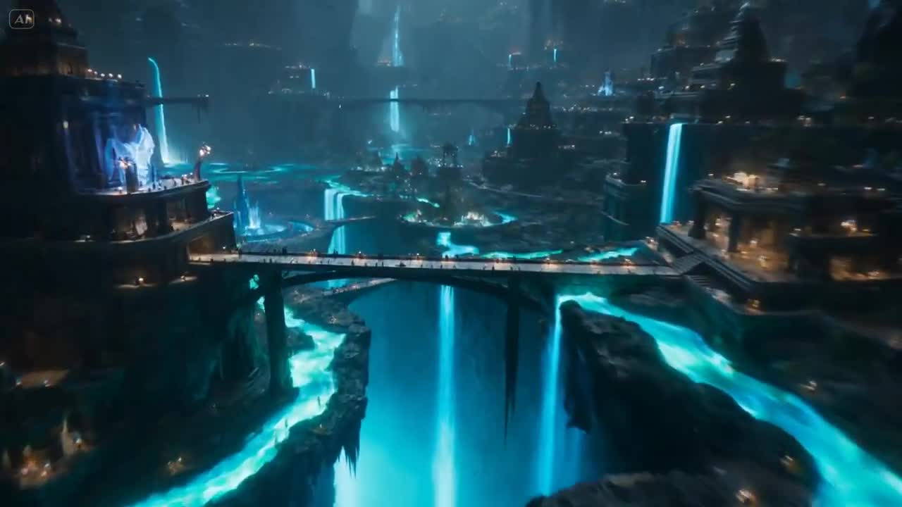 Seedance 2.0 Prompt: Bioluminescent Underground Civilization Video